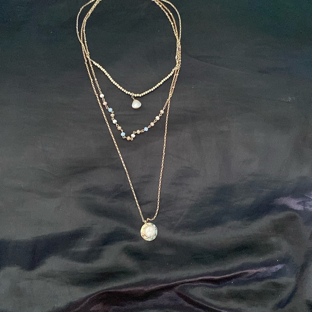 Elegant Gold Layered Necklace Set